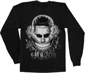 DC Comics Suicide Squad Longsleeve shirt -L- Joker - Damaged Zwart