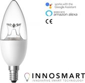Innosmart Smart Lamp E14 - Slimme verlichting - Slimme lamp - White and Color RGB - Google en Alexa gestuurde Smart LED Bulb Wifi voor slimme verlichting - Wifi- Smart home -