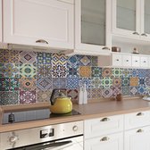 Crearreda – Keuken Achterwand XXL Sticker Azulejos – Muursticker - 180 x 45 cm