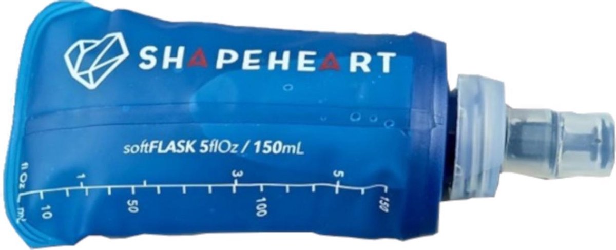 Shapeheart Drinkfles Soft Flask 300 Ml Blauw