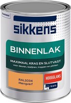 Sikkens Binnenlak - Verf - Hoogglans - Mengkleur - RAL1034 - 1 liter