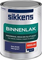 Sikkens Binnenlak - Verf - Hoogglans - Mengkleur - RAL5022 - 1 liter