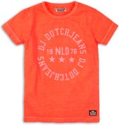 DJ Dutchjeans - Shirt jongens - Bright coral - Maat 98