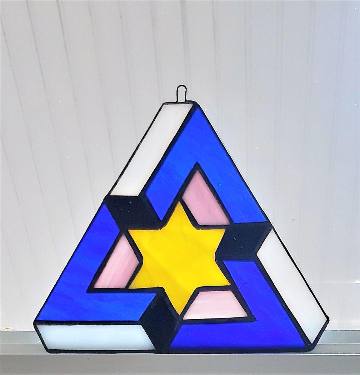 Jewels Delight Glazen 3-Hoek met Ster Glasdecoratie Tiffany