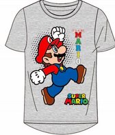 Super Mario t-shirt - grijs - Maat 152 / 12 jaar
