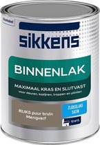 Sikkens Binnenlak - Verf - Zijdeglans - Mengkleur - RIJKS puur bruin - 1 liter