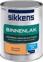 Sikkens Binnenlak - Verf - Zijdeglans - Mengkleur - RAL1034 - 1 liter