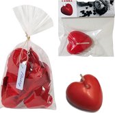 Drijvende bloemblaadjes & 3 Drijvende hart kaarsjes - Badsetje - Liefde - Romantiek - Valentijn - Moederdag