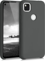kwmobile telefoonhoesje voor Google Pixel 4a - Hoesje met siliconen coating - Smartphone case in olijfgroen