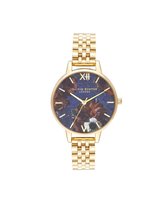 Olivia Burton Semi Precious Demi Lapis Lazuli - OB16SP13 - Dameshorloge - Goud - Blauw - 34 MM