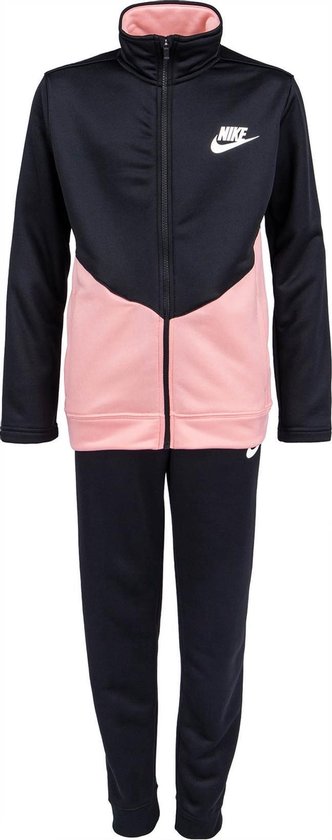 zijde Lauw Ruim Nike Nike Sportswear Trainingspak - Maat 164 - Meisjes - zwart/roze |  bol.com