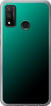 Huawei P Smart (2020) - Smart cover - Lichtblauw Zwart - Transparante zijkanten
