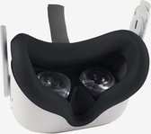 Siliconen VR Cover Gezichtsmasker voor Oculus Quest 2 (zwart)