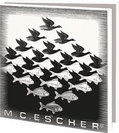 Wenskaartenmapje - Wenskaarten set - Kunstkaarten - museum kaarten - inclusief enveloppen - Bekking & Blitz - grafische kunst - Sky and Water -M.C. Escher