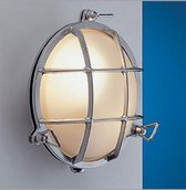 Outlight - Buitenlamp - Bullseye-lamp Tornado vlak 15,5cm - Chroom - helder glas