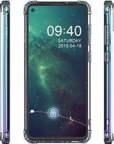 Schokbestendig Back Cover Hoesje - Shockproof Telefoonhoesje -  Geschikt voor Samsung Galaxy A21 - Transparant