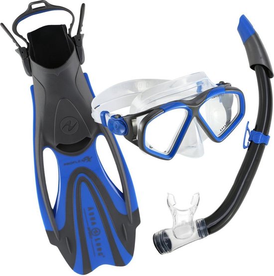 Aqua Lung Sport Hawkeye Set - Snorkelset - Volwassenen - Blauw/Grijs -  36-40 | bol.com
