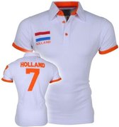 EK Voetbal - Heren Polo - Holland - Wit