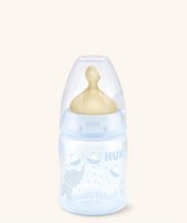 NUK Babyfles First Choice (150 ml) Latex speen 0-6 maanden - Blauw-