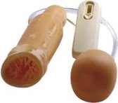 French Kiss Masturbator - Toys voor heren - Kunstvagina - Beige - Discreet verpakt en bezorgd