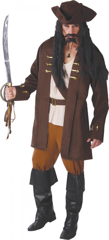 Piraat & Viking Kostuum | Wrede Piraat | Man | Maat 52-54 | Carnaval  kostuum |... | bol.com