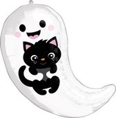 Amscan Folieballon Ghost & Kitty Cuties 40 X 48 Wit/zwart