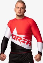 FORZA STAR RASH GUARD SUBLAMINATED - LANGE MOUWEN - ROOD/WIT/ZWART