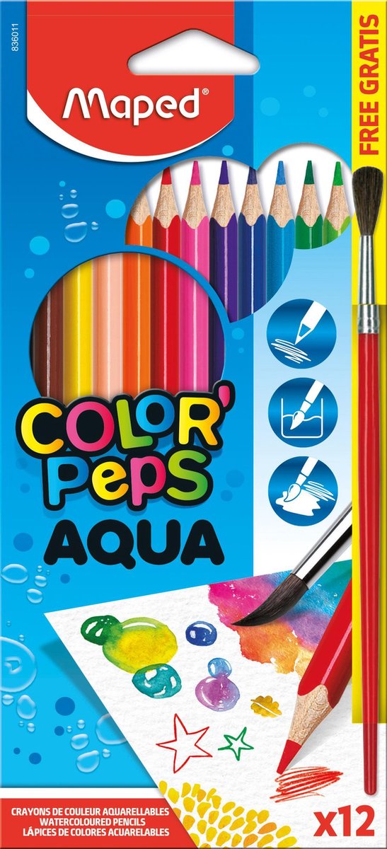 Crayon de couleur Maped COLOR'PEPS INFINITY en pochette de 18