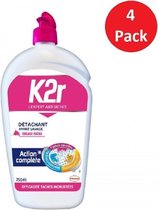 K2R 4 x 750ml Vloeibare Vlekkenverwijderaar voor Voorwas - Aérosol - Voordeelverpakking