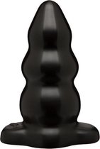 Triple Ripple Buttplug - Large - Dildo - Buttpluggen - Zwart - Discreet verpakt en bezorgd