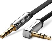 Ugreen Universele Stereo Audio Jack Kabel 3.5 mm - AUX Kabel Gold Plated - Male to Male - 1 meter - Zwart