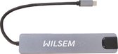 8-in-1 USB-C Hub Adapter - Compatible met Apple Macbook Pro / Air / iMac / Mac Mini / Google Chromebook / Windows Surface / HP / ASUS / Lenovo - Type-C Kabel naar 4K UHD HDMI Converter - LAN 