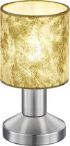 LED Tafellamp - Tafelverlichting - Torna Garno - E14 Fitting - Rond - Mat Goud - Aluminium