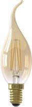 CALEX - LED Lamp - Kaarslamp Filament BXS35 - E14 Fitting - 3.5W - Warm Wit 2100K - Goud