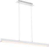 LED Hanglamp WiZ - Smart LED - Hangverlichting - Torna Lavar - 20W - Aanpasbare Kleur - RGBW - Rechthoek - Mat Wit - Aluminium