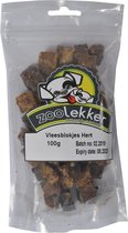 Zoolekker Vleesblokjes - hondensnoepjes -Hert - 100 gram