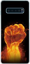 Samsung Galaxy S10+ - Smart cover - Transparant - Firefist