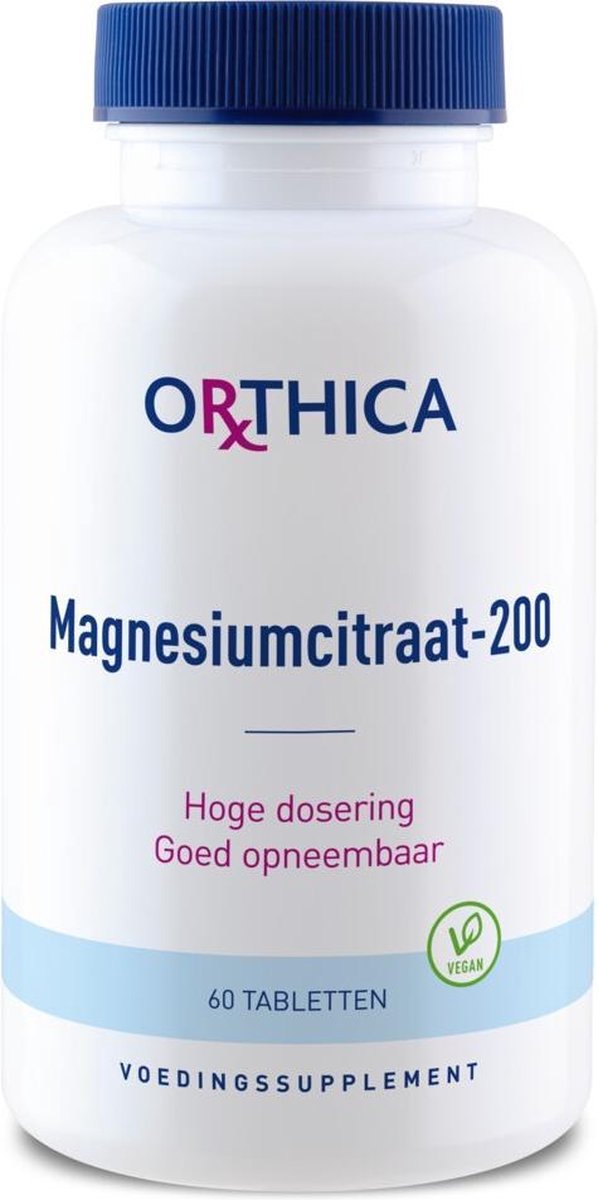 Medewerker ondergeschikt Susteen Orthica Magnesiumcitraat-200 (mineralen) - 60 Tabletten | bol.com