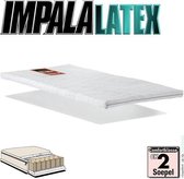 Impala CoolTouch topper | MatrasTop Latex 6cm | Natuurrubber matrastopper | Veerkrachtig en ventilerend zuiver Latex topper 90x220cm