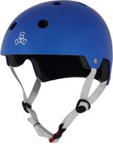 Triple Eight Dual Certified Helm Metallic Blauw 48 - 54cm