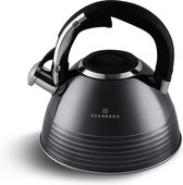 Edënbërg Black Line - originele RVS Fluitketel - 3.0 liter - Zwart