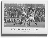 Walljar - HFC Haarlem - Vitesse '68 - Zwart wit poster met lijst