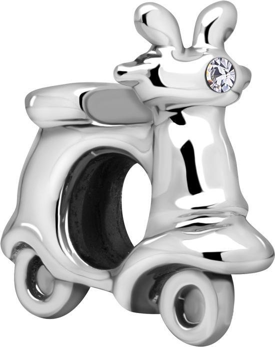 Quiges Dames Charm Bedel van 925 Zilver 3D Aardbei Email Hanger voor Armbanden en Accessoires