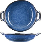Narwhal - Blue - Bol - D17,8-22,5xh4,1-4,6cm - avec 2 poignées - Porcelaine - (lot de 4)