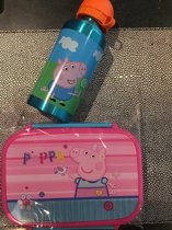 Peppa Pig Lunchbox/broodtrommel en drinkfles