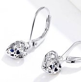 Dames oorbellen hartjes | zilver | hartvormig | cadeau