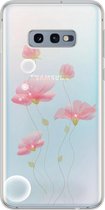 Samsung Galaxy S10 e - Smart cover - Transparant - Rozebloem