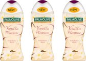 VOORDEEL 3 STUKS Palmolive Douchecrème Vanilla Pleasure  500 ml Grote fles