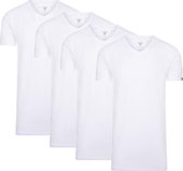 Cappuccino Italia - Heren Tee SS 4-Pack T-shirts - Wit - Maat L