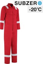 Dapro Blizzard Multinorm Gevoerde Winter Overall - Maat 3XL - Rood - Vlamvertragend , antistatisch en lasnorm - Winteroverall